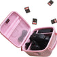 Hard Camera Case Bag Compatible with Canon EOS Rebel T7/T100/T6/R50/R6 or Kodak Pixpro AZ405/AZ425/AZ255/AZ401/AZ252/AZ528 DSLR Camera,for Canon Sony Kodak Panasonic Nikon Mirrorless Camera,Pink