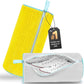 Shoe Washing Machine Bag Reusable Shoe Cleaning Bag for All Types Laundry Shoe Bag for Washer and Dryer (Yellow Gray)