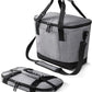CleverMade Collapsible Insulated Cooler Bag – Leakproof Soft Folding Cooler for Beach, Travel, Car
