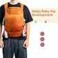 Baby Carrier for Newborn to Toddler, Cozy Baby Wrap Carrier 7-35 lbs, Ergonomic Backpack Design, Front and Back Facing Options, Orange