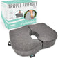 Premium Foldable Travel Tailbone Seat Cushion - for Relief of Lower Back, Sciatic, Butt and Tailbone Pain - for Home & Office Use, Perfect for Travel or Driving