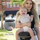 MOMTORY Carryall™ Pro Baby Carrier, Safety-Certified 6-in-1 Ultra Storage Baby Carrier Newborn to Toddler, Front & Back Baby Holder Carrier with Hip Seat, Pure Black