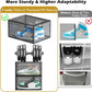 12 Pack Clear Shoe Storage Organizer with Magnetic Door, Stackable Plastic Shoe Boxes for Sneakers, Boots, and Heels, Space-Saving Foldable Shoe Rack for Closet, Durable Shoe Cabinet Organizer, Black