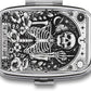 Metal 2 Compartment Pill Organizer Travel Friendly Portable Compact Pill Box Cute Pill Case to Hold Vitamins,Fish Oil,Supplements,Meds,Tablet for Purse,Pocket. (Last)