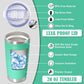 20 oz Tumbler Coffee Tavel Tumblers Bulk with Lid Stainless Steel Double Wall Vacuum Insulated Mug Powder Coated Cups fit Car Cupholder for Hot and Cold - Light Blue, 1Pack