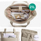 BAGSMART Tote Bag for Women, Lightweight Puffy Tote Bag with Compartments Shoulder Bag Handbag for Travel, Work, Gym,