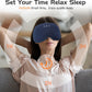 Bluetooth Sleep Mask with 2 Removable 3D Contoured Cup, Bamboo Cotton Sleeping Headphones for Side Sleepers with Timming Setting, Blackout Eye Mask for Sleeping Travel Meditation Men Women