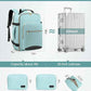 LOVEVOOK Travel Backpack for Women & Men 40L,Airline Approved Carry On Backpack Travel Essentials,TSA Carry on Luggage,Waterproof Personal Item Travel Bag,Suitcase with 3 Packing Cube,Mint green-Black