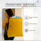 LFH Home Cotton Canvas Large Laundry Bag with Handle, Heavy Duty Drawstring Closure Washable Laundry Bags, School Travel, Home, Hotel, College Dorm, Organizer Sack, Toys Clothes 28x40-Yellow
