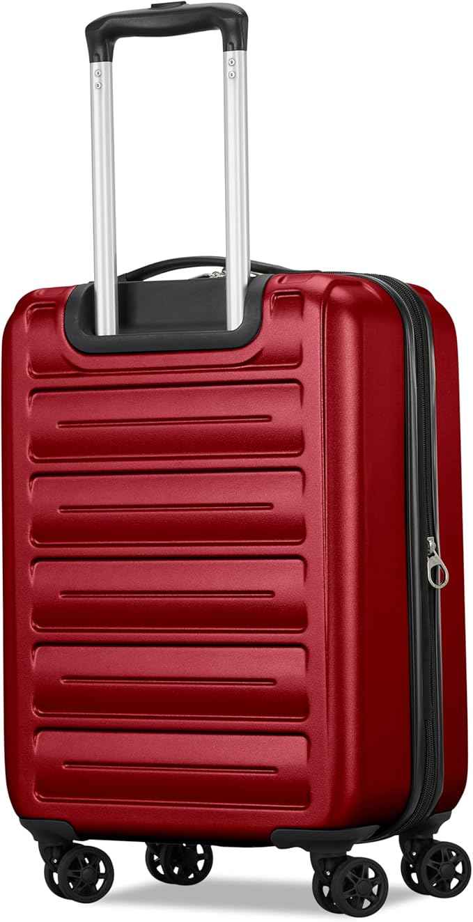 American Tourister Westridge Hardside Luggage Set with Spinner Wheels, Holly Red, Carry-On