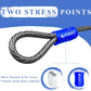 1/2Inch Heavy-Duty Security Cable Lock with Loops 4FT/6FT/8FT/10FT Bike Lock Cable Steel Cable Chain Locks for Outside