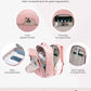 LOVEVOOK Travel Backpack for Women & Men 50L,Airline Approved Carry On Backpack Travel Essentials,TSA Carry on Luggage,Waterproof Personal Item Travel Bag,Suitcase with 3 Packing Cubes,Pink-Pink