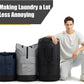 Laundry Bag for College, 115L Heavy Duty Laundry Backpack with Shoulder Straps, Large Dirty Clothes Bag for Dorm, Apartment and Laundromat, Laundry Duffle Bag for Travel, Beach, Camping, oyster grey