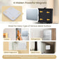 Makeup Box with Magnetic Lighted Up Mirror Makeup Organizer Box Travel Cosmetic Case Portable Vanity with 3 Colors LED MirrorMake up Suitcase with Lockable Keys Dividers Brush Holder Dark Green
