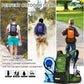 Insulated Hydration Backpack Pack with 3L BPA Free Leak Proof Water Bladder, Large Storage Lightweight Hiking Daypack with Waist Pouches & Cooler Layer, for Running, Biking, Camping, Festival - Roamly