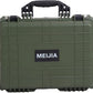 MEIJIA Portable Waterproof Protective Case,Hard Camera Case,Customized Fit Foam Inserted, Elegant Black,Fit for Camera, Equipments, Lens,Drones(Black)