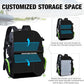 AUMTISC Fishing Tackle Backpack, Fishing Backpacks with 2 Rod Holders, Waterproof Bag Backpack with 4 Tackle Boxes, Rain Cover & Small Insulated Bag, Large Fishing Backpacks for Fish Gear & Equipment