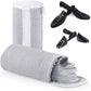 Shoe Laundry Bags for Washing Machine, 2024 New Reusable Laundry Shoe Bag for Washer and Dryer, Fluffy Fibers 360° Wrap-Around Cleaning, 2 Pairs Adjustable Shoe Trees for All Shoes, ‎Gray