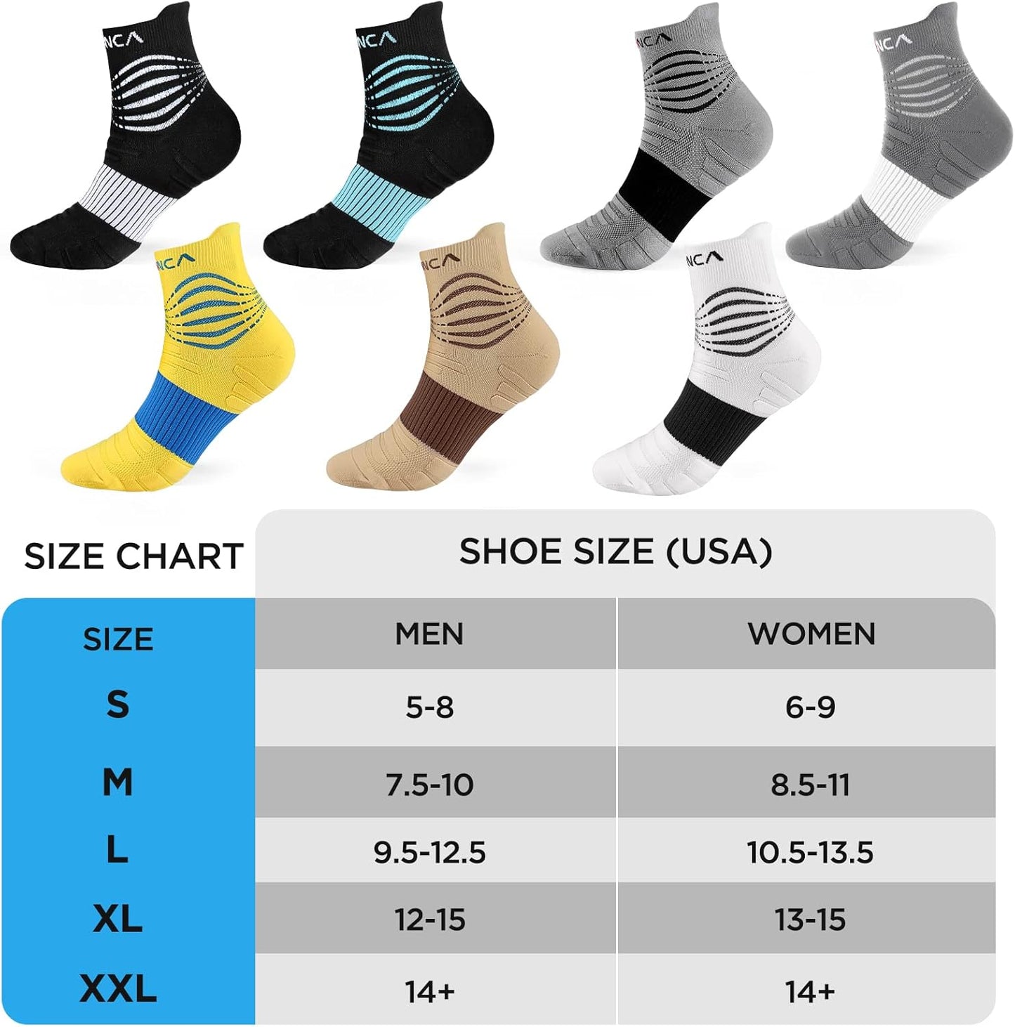 NEENCA Medical Compression Socks for Women & Men Circulation, Ankle Compression Stockings for Pain Relief, Plantar Fasciitis, Swelling, Neuropathy, Runner, Nurses, Travel, Pregnancy, Flying,20-30 mmHg