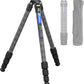 42.2" Carbon Fiber Travel Tripod with 4-Section Leg, Professional Shoot Tripod for Travel/Video/Live Streaming, Max Load 13.23lb with 1/4"-20 Threaded Accessory Socket