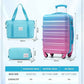 LONG VACATION Carry On Luggage Sets 3 Piece 20 Inch Suitcase Set, ABS+PC Hardshell Lightweight Travel Luggage with Spinner Wheels & YKK Zipper TSA Lock (Blue and Pink, 20 INCH)