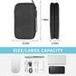 Electronics Travel Organizer,Portable Waterproof Electronic Travel Storage Bag for Small Charging Cord Storage,Charger,Small Electronics,SD Card etc,for Travel,Business - Black