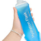 GYGYL Soft Flask, TPU Collapsible Soft Water Bottle for Hydration Pack, Running Vest, Leak-Proof Folding Water Bottle for Hiking Cycling Climbing Jogging-500ml Blue