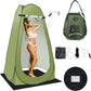 Portable Camping Privacy Tent, Outdoor Shower Tent Kit with 5 Gallon Shower Bag-(Nozzle Upgraded)
