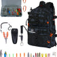Fishing Backpack with Rod Holders,900D Oxford Water-Resistant Fishing Gear,42L Large Storage Tackle Bag for Men