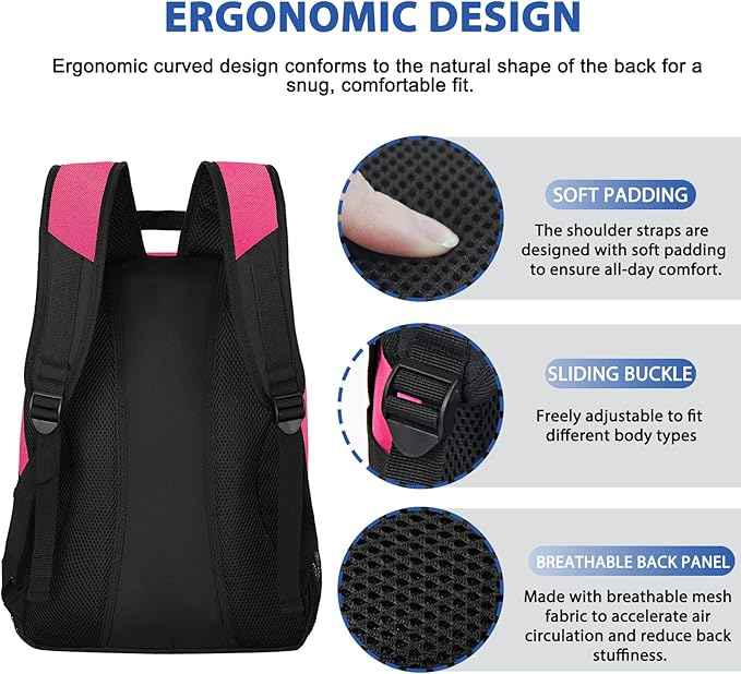 LARIPOP Soccer Backpack Soccer Bag with Ball Holder & Shoe Compartment Youth Sports Equipment Training Bag