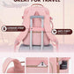 LOVEVOOK Travel Backpack for Women & Men 40L,Airline Approved Carry On Backpack Travel Essentials,TSA Carry on Luggage,Waterproof Personal Item Travel Bag,Suitcase with 3 Packing Cubes,Pink-Brown
