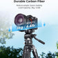 SmallRig Portable Carbon Fiber Travel Tripod Kit, 61.8'' Video Camera Tripod Monopod Video Head, Built-in QR Plate for Arca, Switchable Centre Column, Max Load 3kg / 6.6lb for Cameras, DSLR