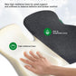 Medisana Seat Cushion, SC 100B Seat Cushions for Office Chairs, Car Seat, Wheelchair - Sciatica & Tailbone & Coccyx Pain Relief Pillow for Driver Sedentary People（Size:17 * 14.6 * 3.54 in-Black