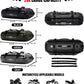 Waterproof Duffel& Luggage Bag - Motorcycle Dry Bag Tail Saddle Bags with Roll Top Closure,Large Storage Space,for Camping, Kayaking, Fishing & Traveling(Black, 20L)