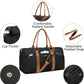 Women Duffle Weekender Travel Bag: Large Duffel Bags with Shoe Compartment Carry On Overnight Tote with Wet Pocket Traveling Weekend Gym Yoga Hospital Bag for Womens Black Brown