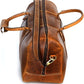 KomalC Leather Duffel Bags for Men and Women Full Grain Leather Travel Overnight Weekend Leather Bags Sports Gym Duffel for Men (Tan, 20 Inch)
