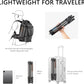 Portable Travel Tripod, Carbon Fiber Camera Tripod with Ball Head, with 360° Detachable Center Column, Folded Length 485mm, Max Load 15kg, Max. Height 1735mm (LX-324CT+XB-38)