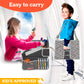 PILLANI Kids Travel Tray for Car - Car Seat Tray for Kids, Roadtrip Essentials, Carseat Table Tray for Kids Road Trip Activities - Toddler Lap Desk Organizer for Airplane