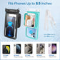 Niveaya 2 Pack IPX8 Waterproof Phone Pouch, Large Space Cell Phone Pouch Floating, Water Proof Phone Case with Lanyard, Phone Dry Bag Beach Cruise Ship Essentials(Up to 8.5")