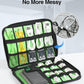 Luxtude Electronics Organizer Travel Case, Cable Organizer Bag, Portable Cord Organizer Travel, Travel Case for Chargers and Cords, Tech Bag, Flying Trip Essentials for Cable Storage/Tech Storage