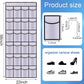 Over the Door Shoe Organizer, 24 Large Breathable Mesh Pockets, Hanging Storage Holder, Hanging Shoe Organizer(White)