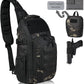 DBTAC Tactical Personal Defense EDC Bags & Packs | 10L Military Shoulder Backpack with Sling for Concealed Carry, Range, Travel, Hiking, Outdoor Sports (Charcoal Camo)