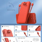 Portable Charger with Built in Cable and AC Wall Plug, USB C Power Bank 12000mAh 22.5W Super Fast Charging, Lightweight Portable Phone Charger Travel Battery Pack for iPhone, Samsung, Tablets (Red)