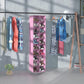 coastal rose Hanging Shoe Organizer for Closet, 20 Sections Hanging Closet Organizers and Storage Shelves, Space Saving Shoe Storage Rack Holder, Pink, 12''W×12''Dx 50''H
