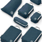 Large Compression Packing Cubes for Travel-Packing Cube Luggage Organizers 7 Piece Set for Checked Luggage-Ultralight, Expandable/Compression Bags by TRIPPED Travel Gear (Navy/White) - Roamly