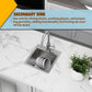 Small Kitchen Sink,13x15 Inch Bar Sink Stainless Steel Drop In Small Kitchen Sink Ideal Choice For Small Space Nice As Toprmount Prep Sink,RV Kitchen Sink With Bottom Grid,Soap Mat And Drain Assembly