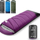 Sleeping Bags for Adults Cold Weather,Portable, Waterproof,Lightweight Sleeping Bag for Tall Girls Boys with Compression Sack for Warm Camping, Hiking, Outdoor & Indoor