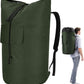 Laundry Bags Extra Large Heavy Duty, 115L Laundry Backpack, Sturdy Laundry Bag with Shoulder Straps, Army Green Laundry Bag for College, Top Loading Duffle Bag for Camp, Travel, Dorm, Apartment