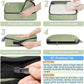 BAGAIL 4 Set/6 Set/8 Set Compression Packing Cubes Travel Accessories Expandable Packing Organizers (Cloth Pattern, 4-Matcha Green)
