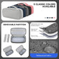 Teskyer Electronics Organizer Travel Case, Waterproof Portable Tech Accessories Pouch with Organized Compartments for Cables, Phone, Chargers, Earphone, Dark Grey